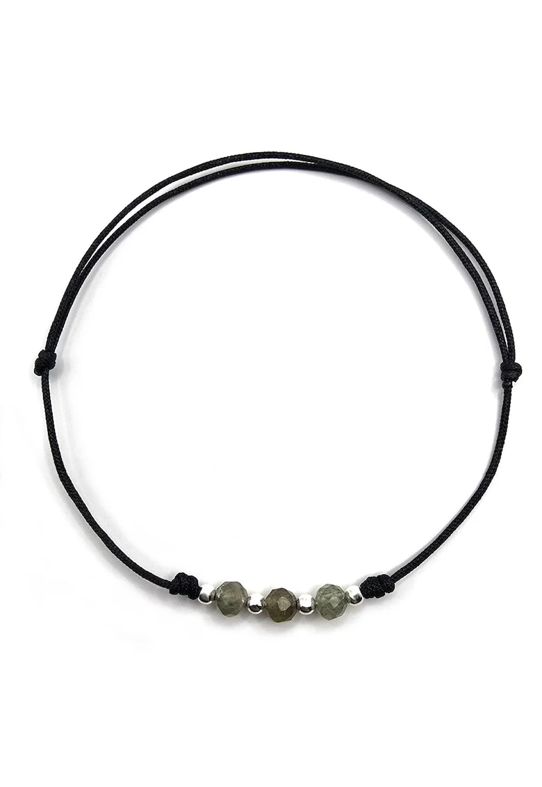 Bratara handmade, ajustabila, din argint 925,  pietre sempretioase peridot, multicolor