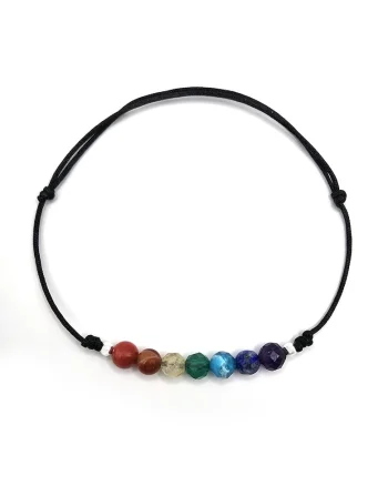 Bratara handmade, ajustabila, din argint 925,  pietre sempretioase, multicolor