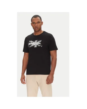 Tricou barbati  PM509720, Bumbac, Negru, Negru