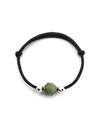 Inel handmade, ajustabil, din argint 925,  pietre sempretioase turmalina, multicolor