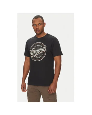 Tricou barbati  20717760, Bumbac, Negru, Negru