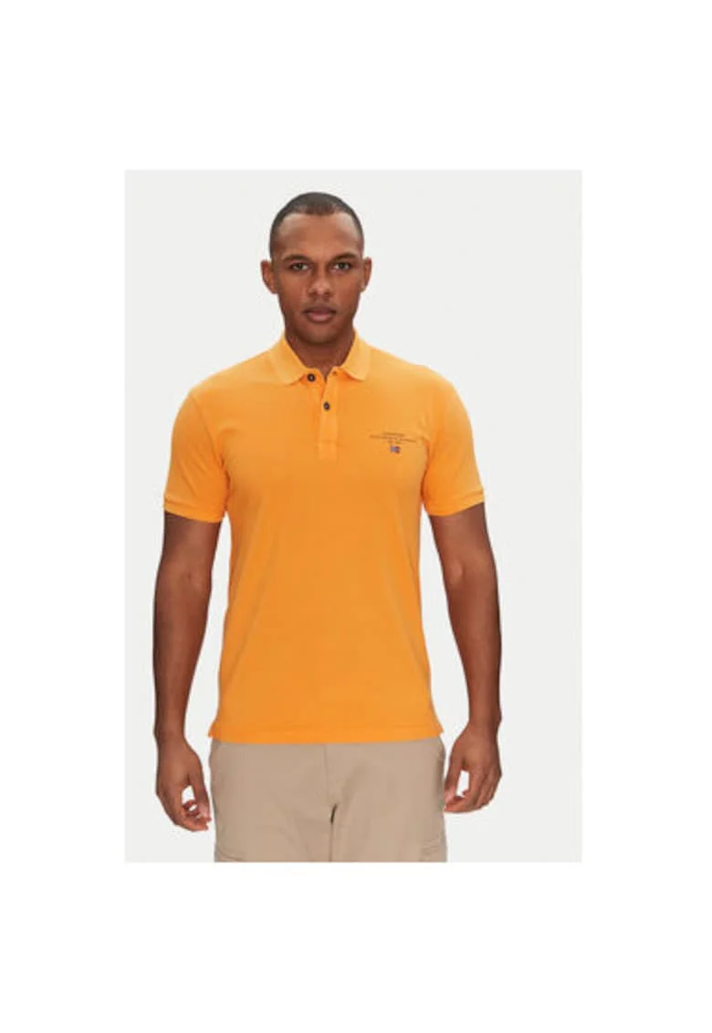 Tricou polo barbati  NP0A4GDLA701, Bumbac, Portocaliu, Portocaliu