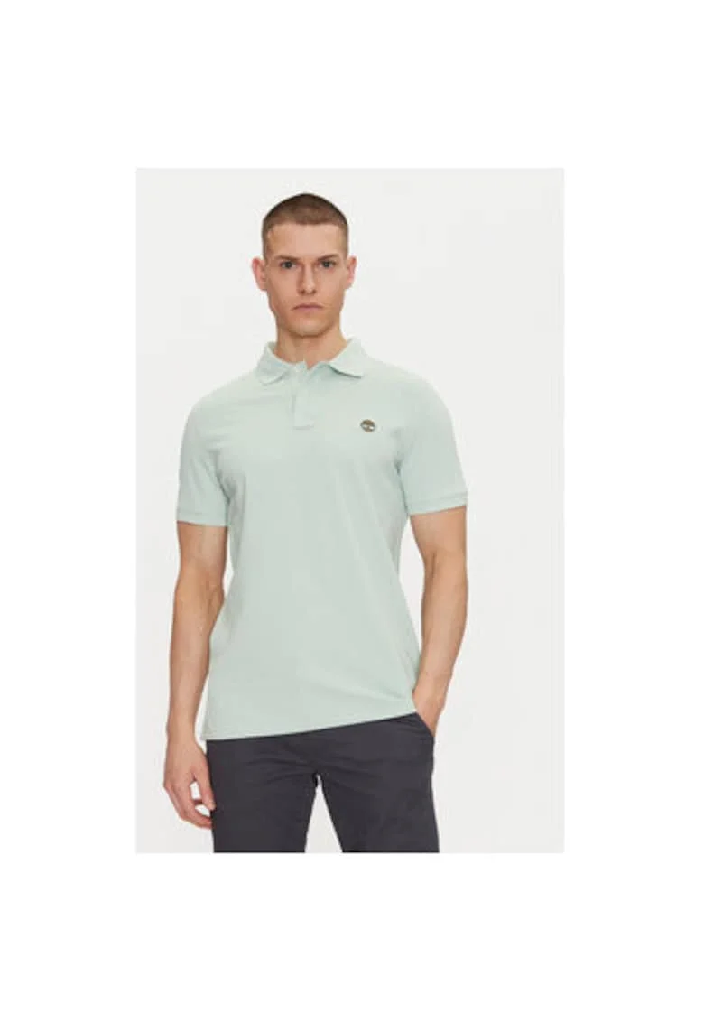 Tricou polo barbati  TB0A6VDPENE1, Bumbac organic, Verde, Verde