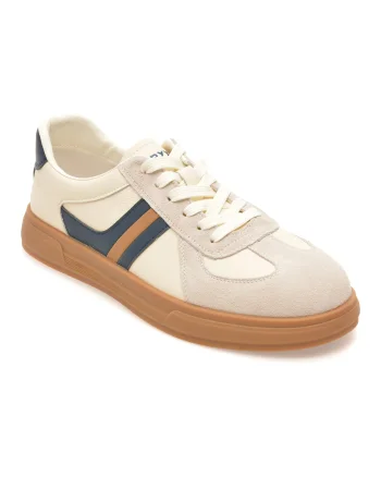 Pantofi sport GRYXX albi, T61895, din piele naturala
