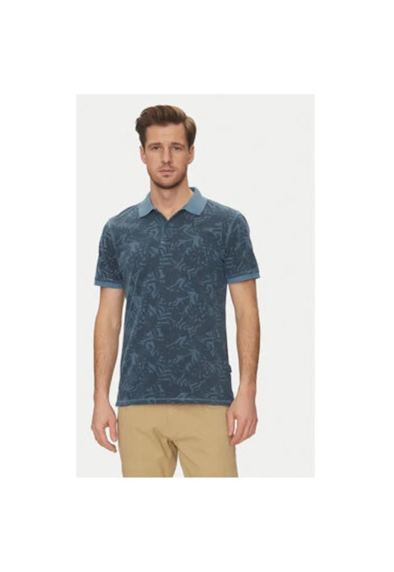 Tricou polo barbati  20718251, Bumbac, Albastru, Albastru