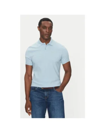 Tricou Polo barbati  MML0358BL32, Bumbac, Albastru deschis, Albastru deschis