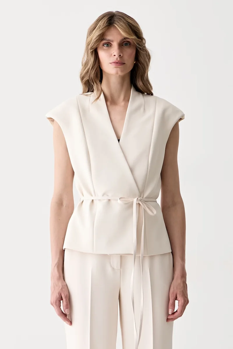 Marciano by Guess vestă cu două rânduri de nasturi pentru femei JASMINE