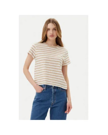 Tricou dama  723661-01, Bumbac, Bej, Bej