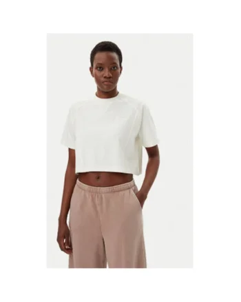 Tricou dama  100214091, Bumbac, Ecru, Ecru