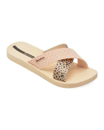 Papuci IPANEMA bej, SENSE SLIDE , din pvc