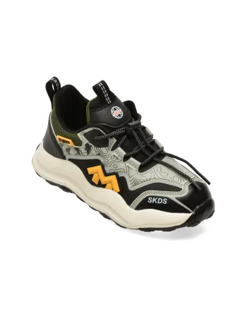 Pantofi sport SELECTION KIDS gri, W986, din piele ecologica