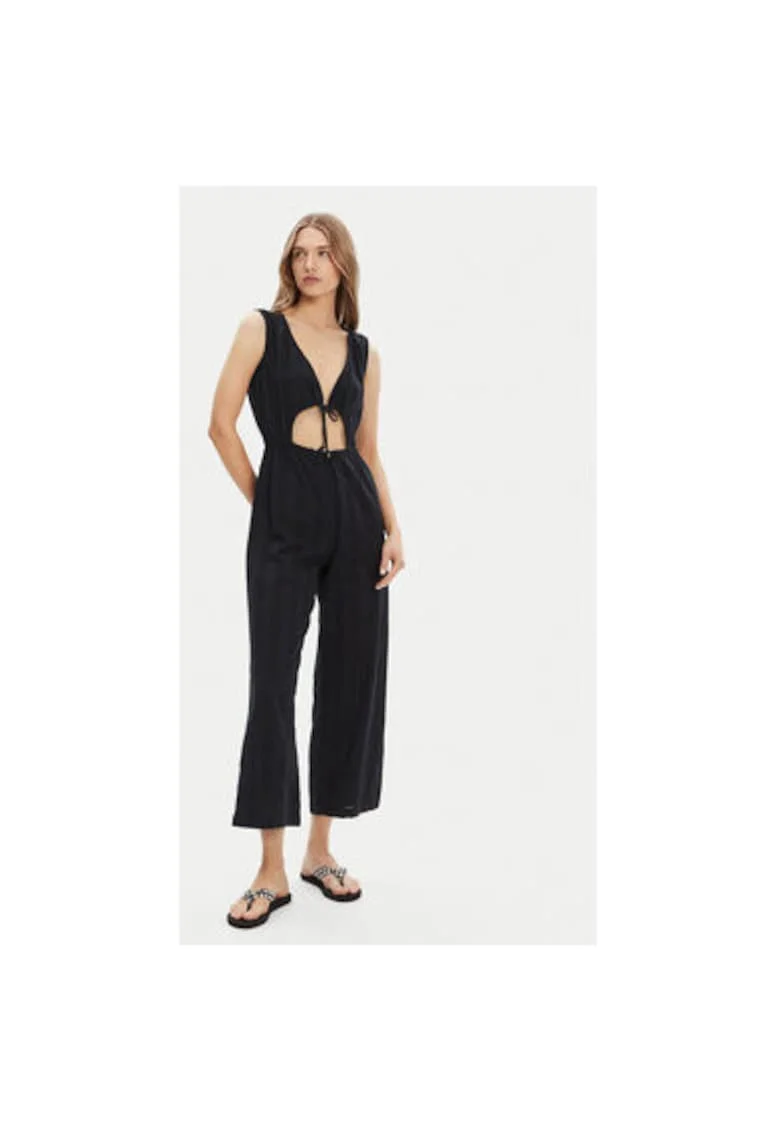 Salopeta dama  ERJX603446, Bumbac, XL INTL, Negru