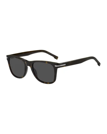 Ochelari de soare wayfarer cu logo discret, Negru/Portocaliu