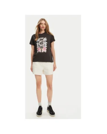 Tricou dama  ERJZT05911-KTA0, Bumbac, Gri, Gri