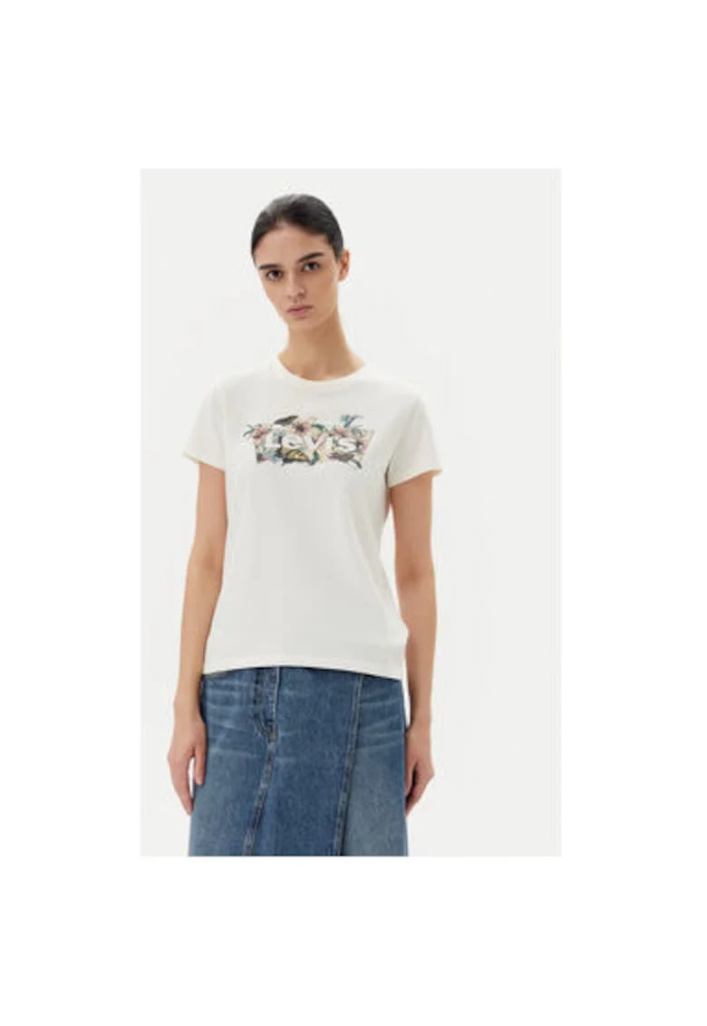 Tricou dama Levi S, 17369-2948, Alb, Alb