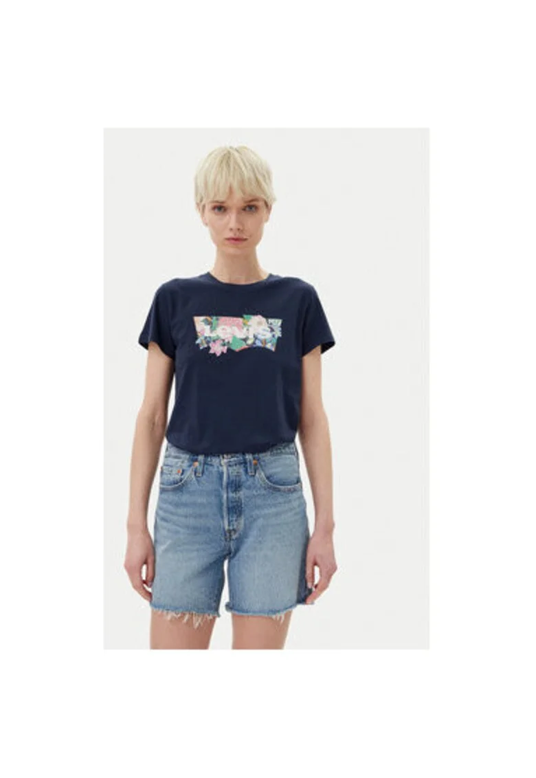 Tricou dama Levi S, A2086-0361, Bumbac, Bleumarin, Bleumarin