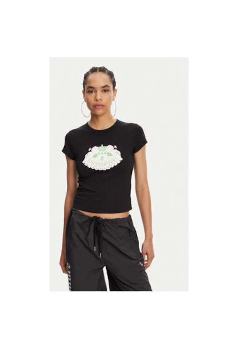 Tricou dama  JCGCT125041, Bumbac, Negru, Negru