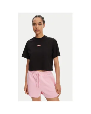 Tricou dama  HARW0070251, Bumbac, Negru, Negru