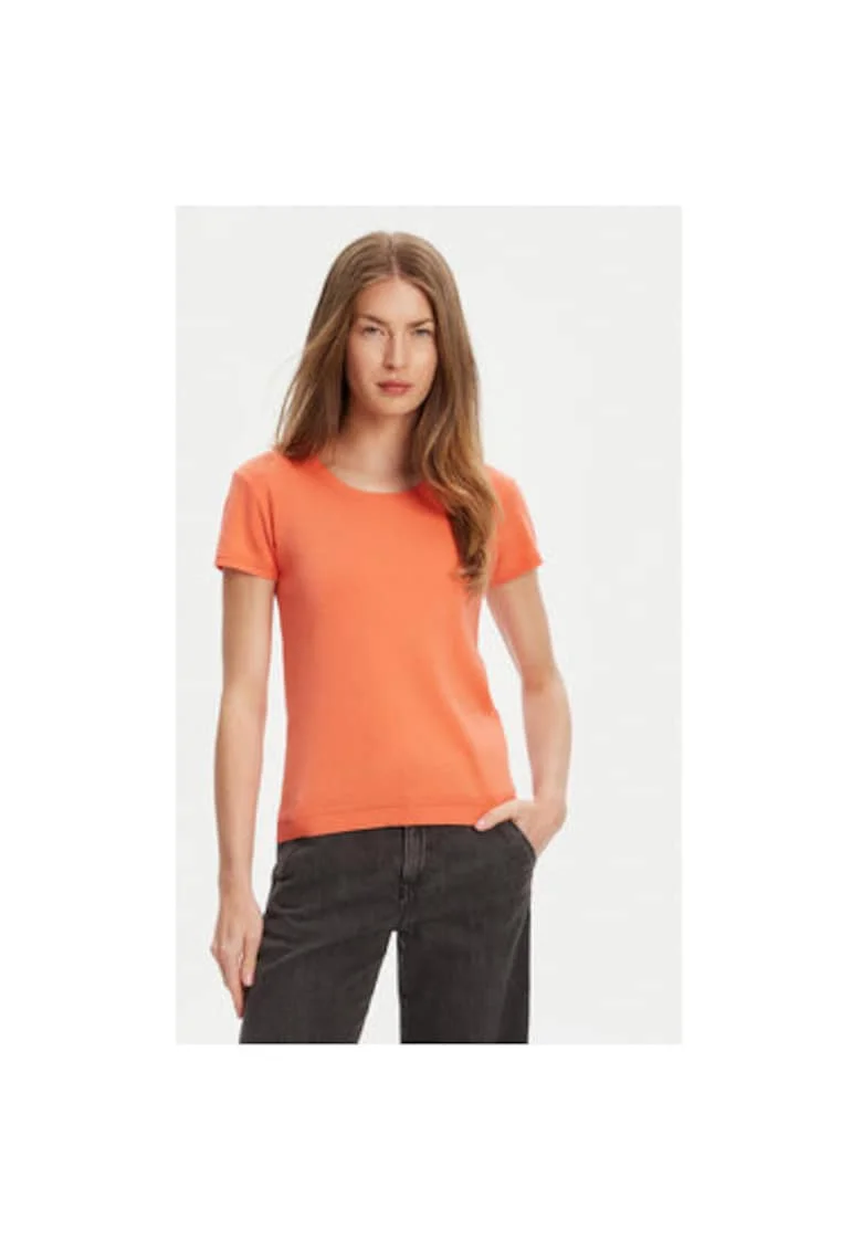 Tricou dama  1091D1M10, Bumbac, Portocaliu, Portocaliu