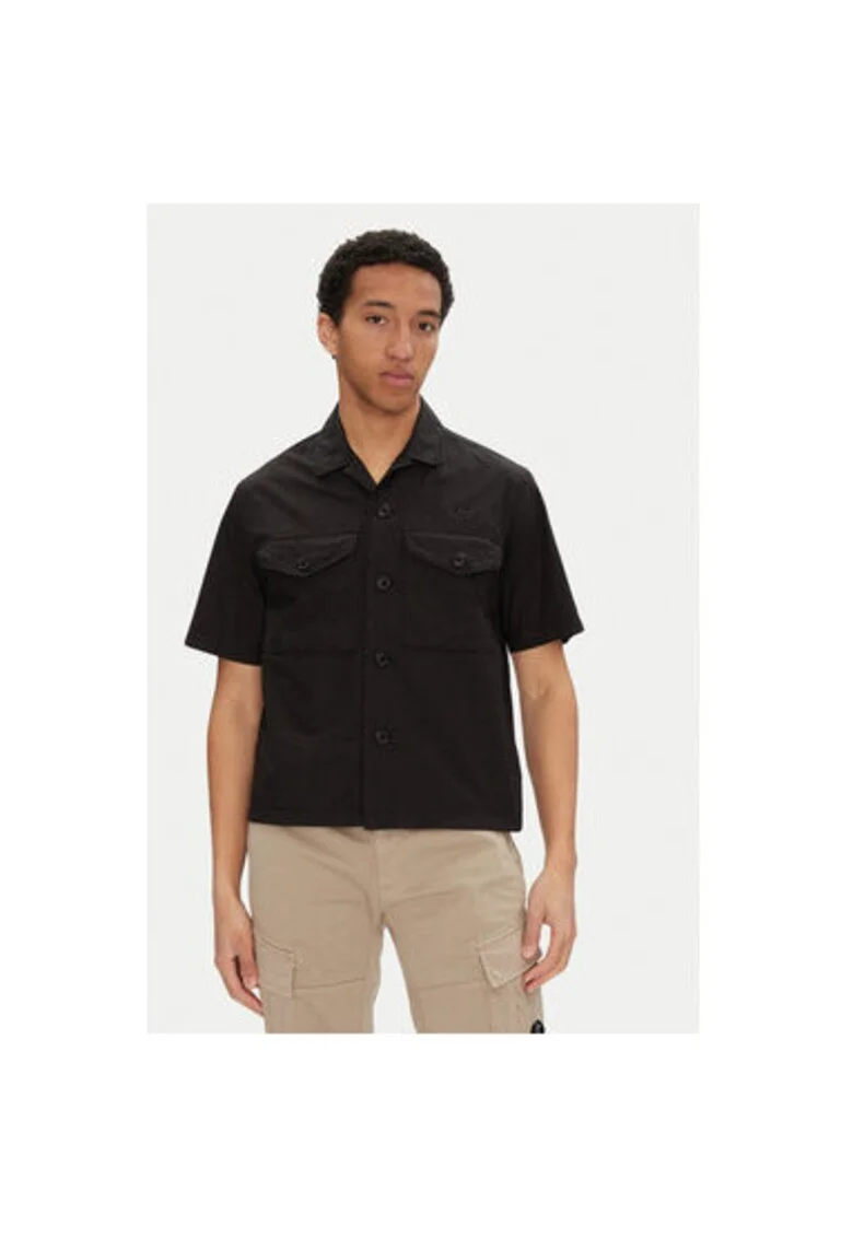 Camasa barbati C P Company, 18CMSH236A005328G, Bumbac, Negru, Negru
