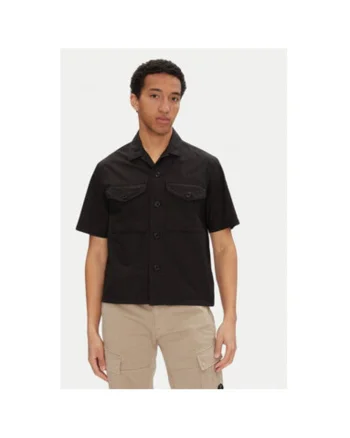 Camasa barbati C P Company, 18CMSH236A005328G, Bumbac, Negru, Negru
