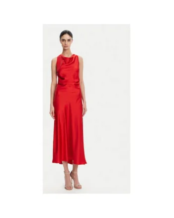 Rochie dama  AEQJJBA, Poliester, Rosu, Rosu
