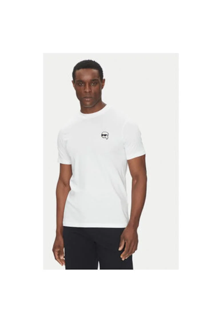 Tricou barbati  755710 500224, Bumbac, XS INTL, Alb