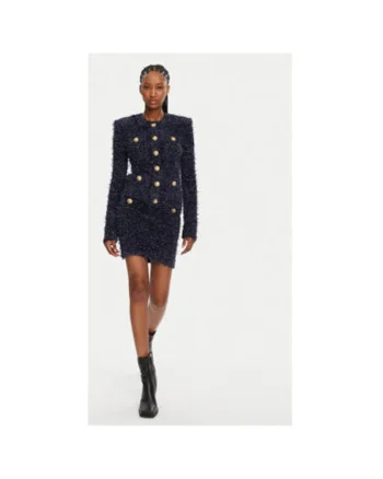 Bluza dama  DF0SK249KH74, Poliamida/Viscoza, 38 EU, Bleumarin
