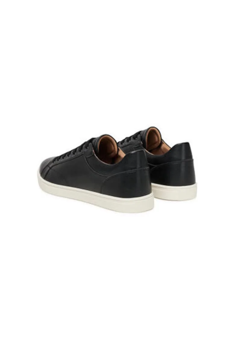 Pantofi sport barbati, 13963597,  Piele ecologica, Negru