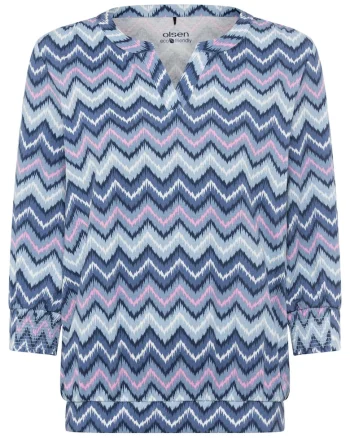 Bluza dama  11105043, Bumbac/Modal, Albastru, Albastru