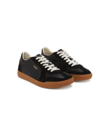 Pantofi sport dama, CAQ33,  Piele naturala, Negru