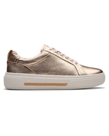 Pantofi sport dama, 26181357,  Piele naturala, Auriu