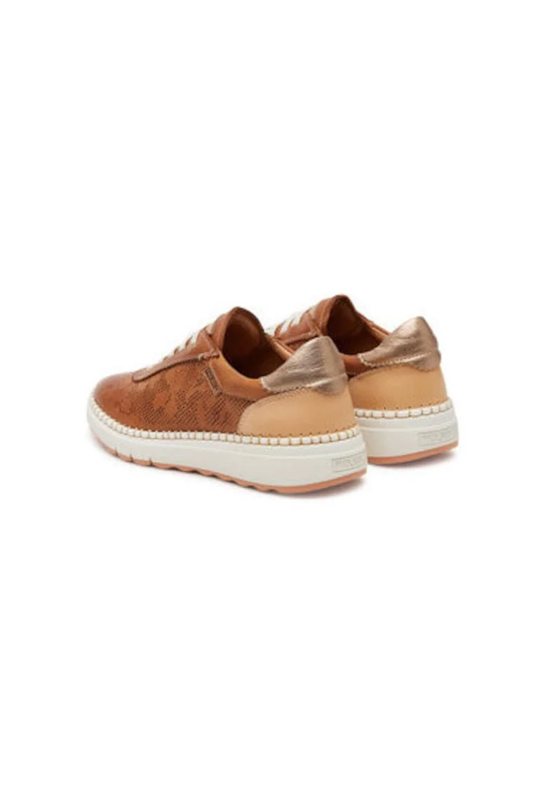 Pantofi sport dama, W0C-6621C1,  Piele naturala, Maro