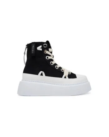 Pantofi sport dama, 30103-025,  Textil, 41 EU, Alb/Negru, Alb/Negru