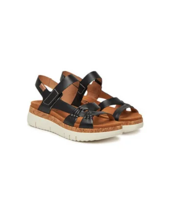 Sandale dama, W4N-0968,  Piele naturala, Negru