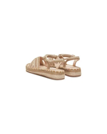 Espadrile fete  45641, Textil, Bej