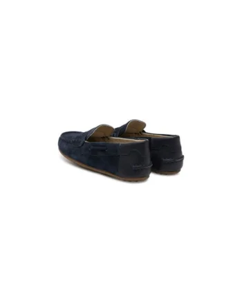 Mocasini baieti  41668, Piele naturala, Bleumarin