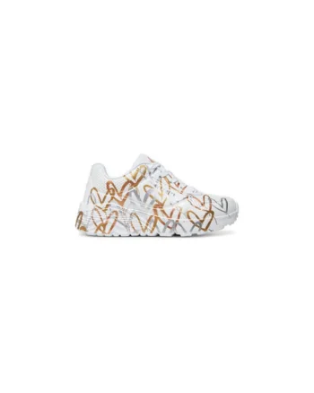 Adidasi fete  314067L, Piele ecologica, Alb