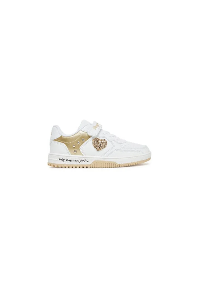 Adidasi fete  7957700, Piele ecologica, Alb