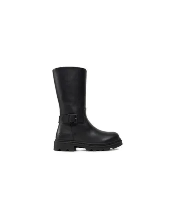 Cizme fete  304341625, Piele naturala, Negru, Negru