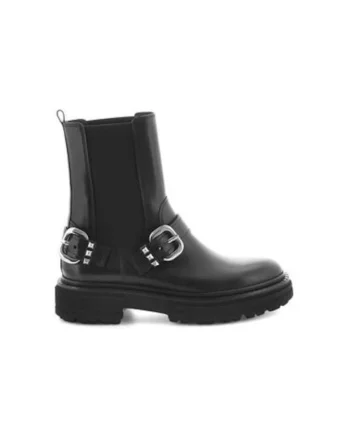 Ghete dama  304374937, Piele naturala, 37 EU, Negru
