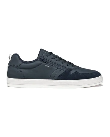 Pantofi sport Serifos low cut cu garnituri de piele, Albastru ultramarin