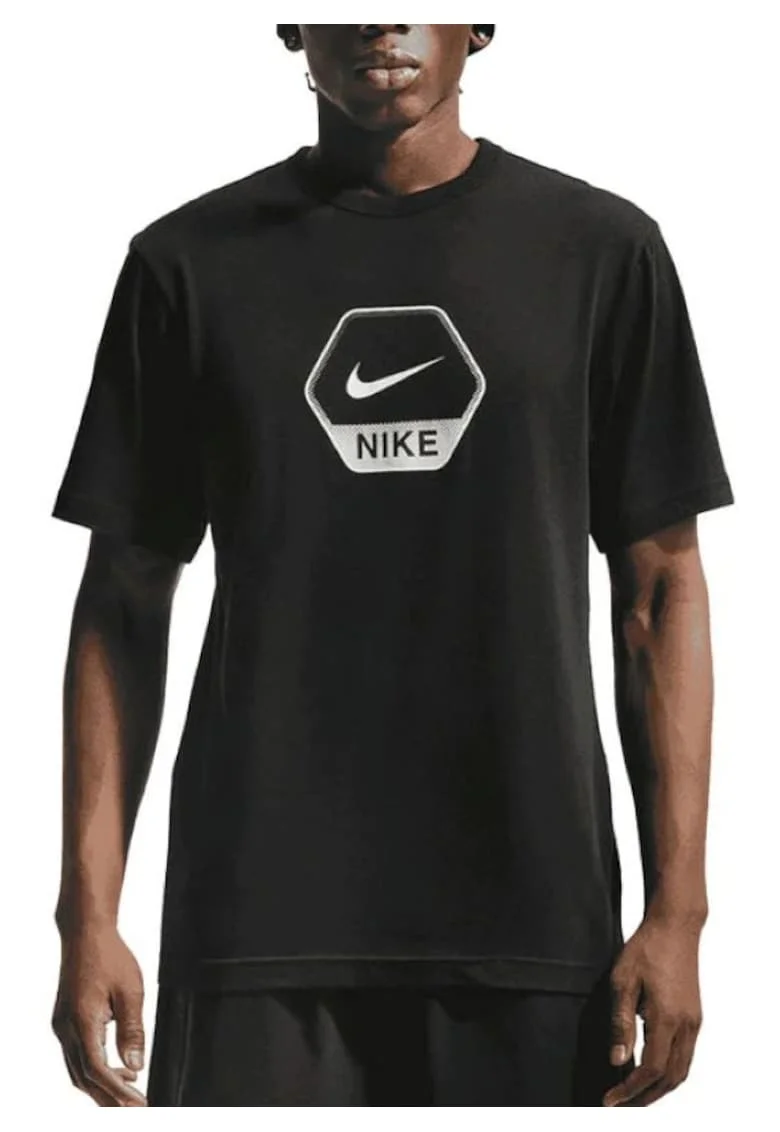 Tricou barbati M NSW CS SS GFX TEE,  Bumbac, Negru, Negru