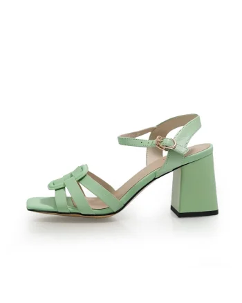 Sandale Elegante  2503051 din piele naturala Corai, Verde