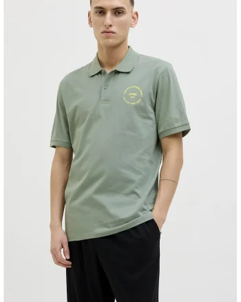 Tricou polo cu logo, Verde deschis