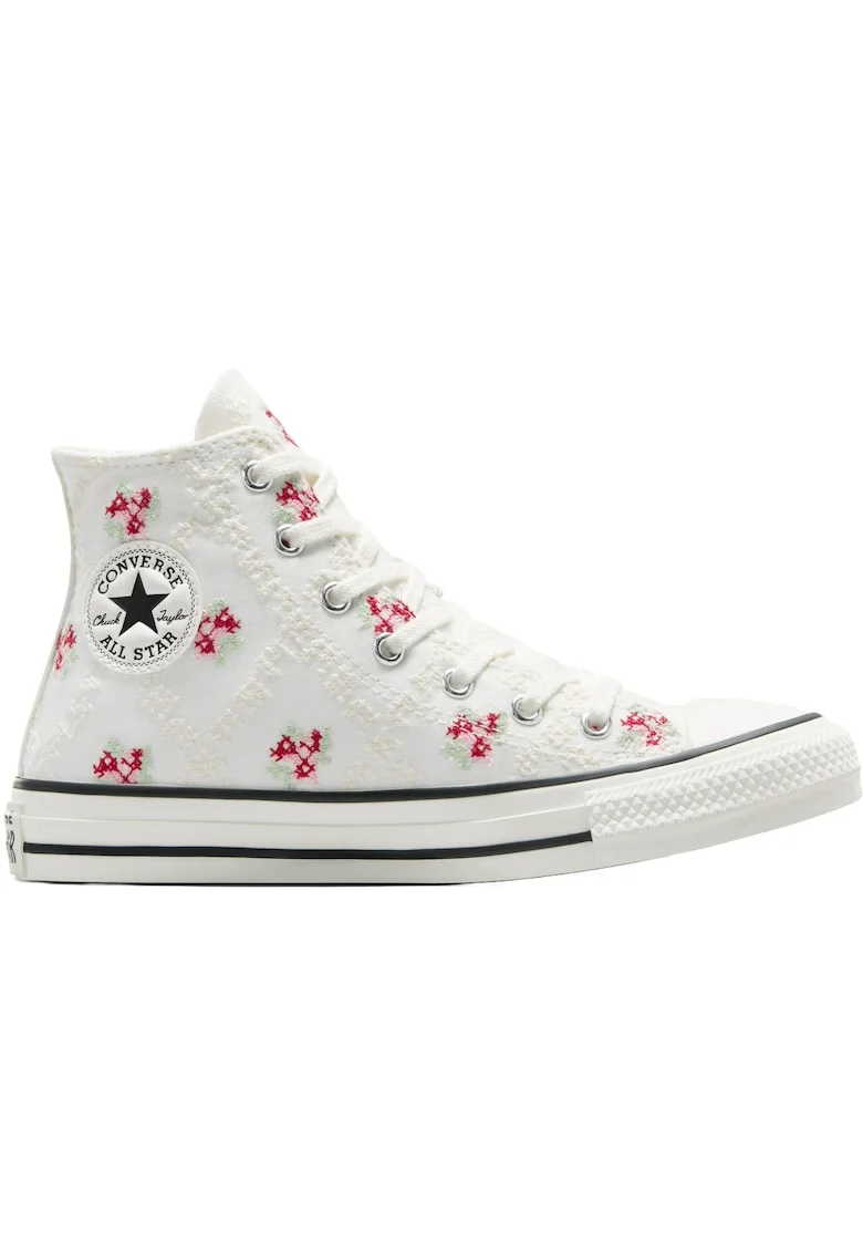 Tenisi  Chuck Taylor All Star Vintage cu broderie, Alb