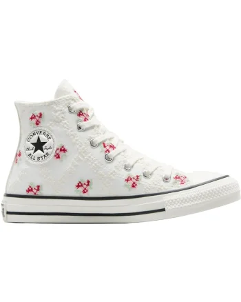 Tenisi  Chuck Taylor All Star Vintage cu broderie, Alb