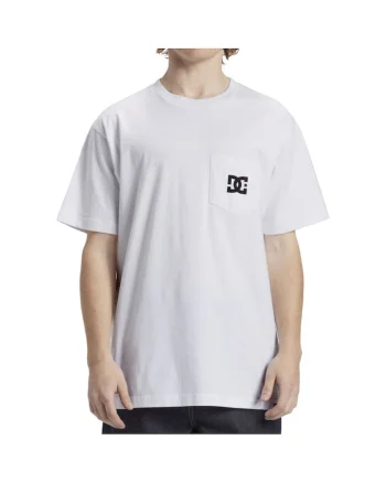 Tricou barbati bumbac  STAR POCKET ALB, Alb