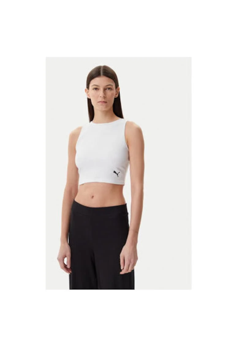 Top dama  629765, Bumbac/Poliester reciclat, XL INTL, Alb