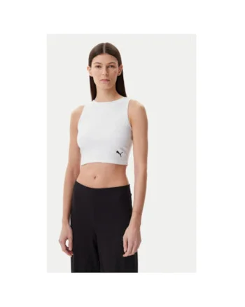 Top dama  629765, Bumbac/Poliester reciclat, XL INTL, Alb